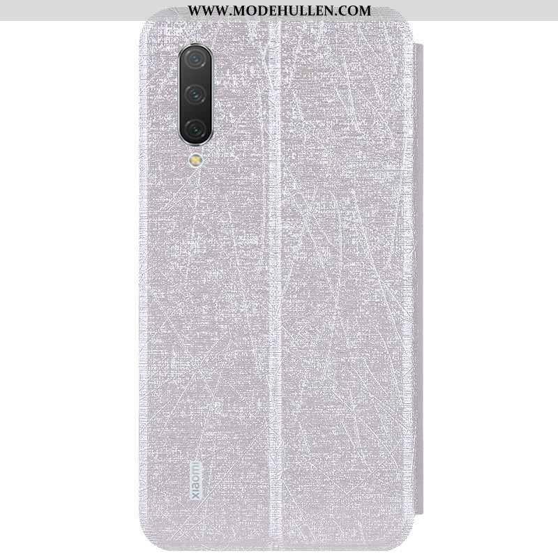 Hülle Xiaomi Mi A3 Schutz Lederhülle Case Mini Karte Handy Blau