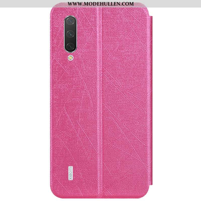 Hülle Xiaomi Mi A3 Schutz Lederhülle Case Mini Karte Handy Blau