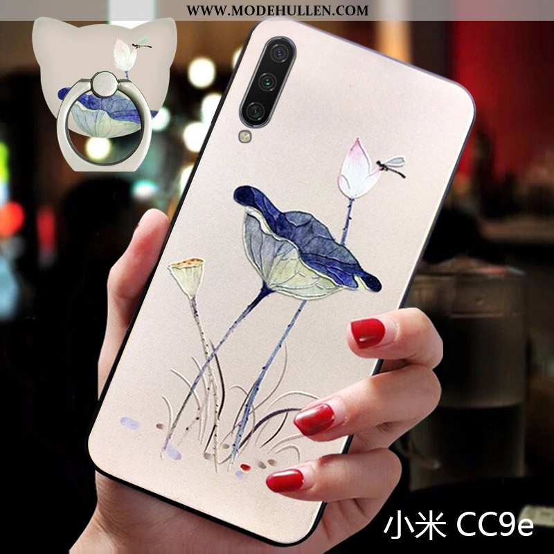 Hülle Xiaomi Mi A3 Schutz Persönlichkeit Anti-sturz Case Mini Chinesische Art Blau