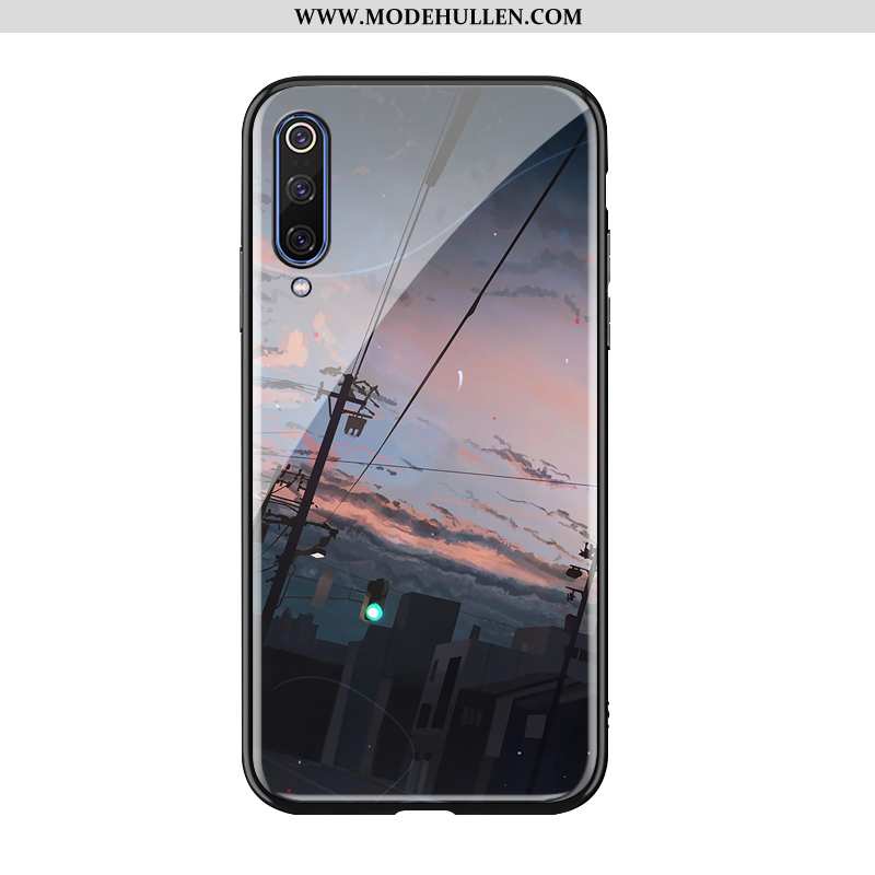 Hülle Xiaomi Mi A3 Weiche Silikon Jugend Spiegel Handy Mini Case Blau