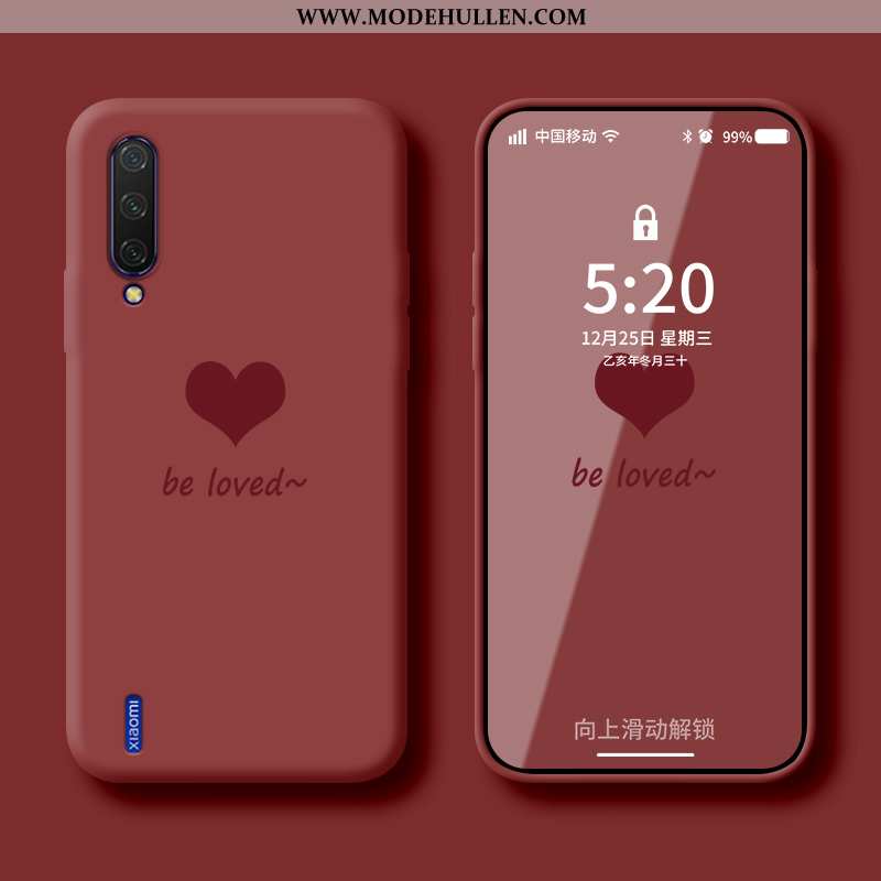 Hülle Xiaomi Mi A3 Weiche Silikon Muster Anti-sturz Liebe Grün Handy