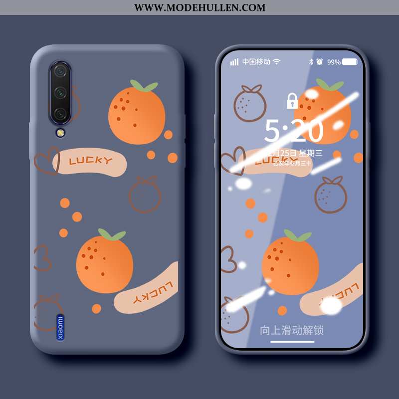 Hülle Xiaomi Mi A3 Weiche Silikon Trend Mini Frucht Kreativ Case Blau