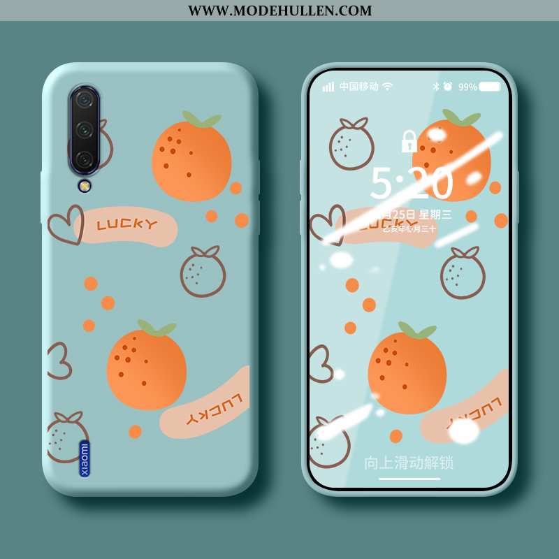 Hülle Xiaomi Mi A3 Weiche Silikon Trend Mini Frucht Kreativ Case Blau