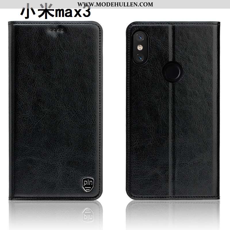 Hülle Xiaomi Mi Max 3 Echt Leder Schutz Braun Handy Alles Inklusive Case
