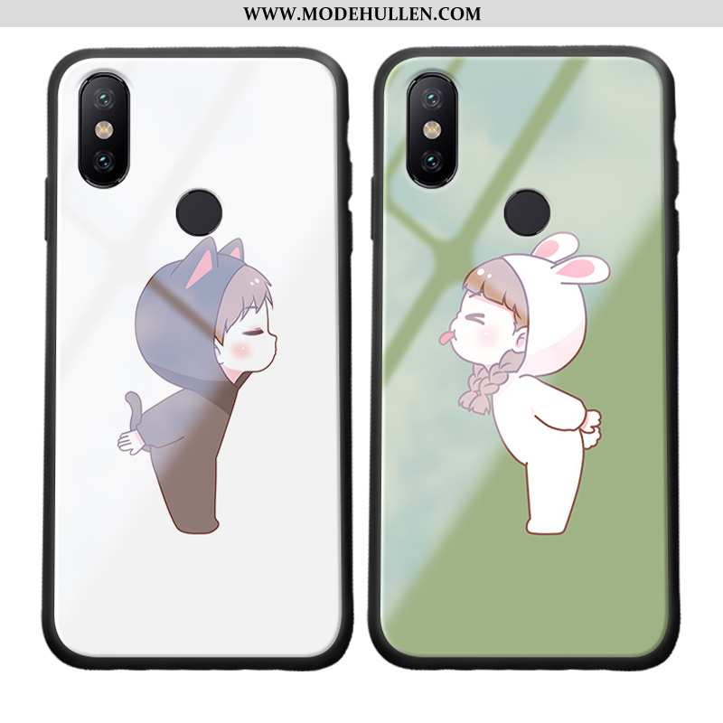 Hülle Xiaomi Mi Max 3 Kreativ Karikatur Handy Grün Persönlichkeit Case Mini