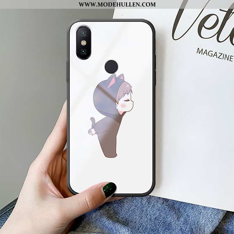 Hülle Xiaomi Mi Max 3 Kreativ Karikatur Handy Grün Persönlichkeit Case Mini