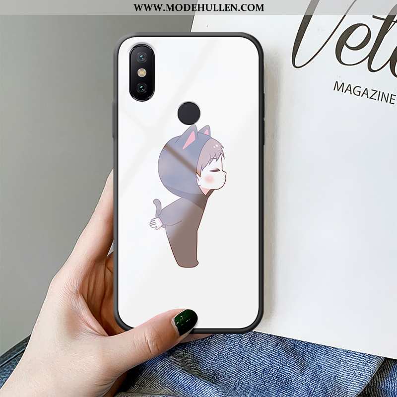 Hülle Xiaomi Mi Max 3 Kreativ Karikatur Handy Grün Persönlichkeit Case Mini