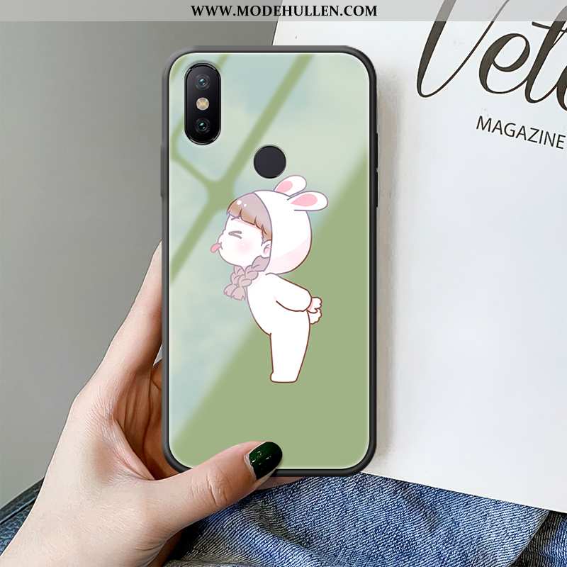 Hülle Xiaomi Mi Max 3 Kreativ Karikatur Handy Grün Persönlichkeit Case Mini