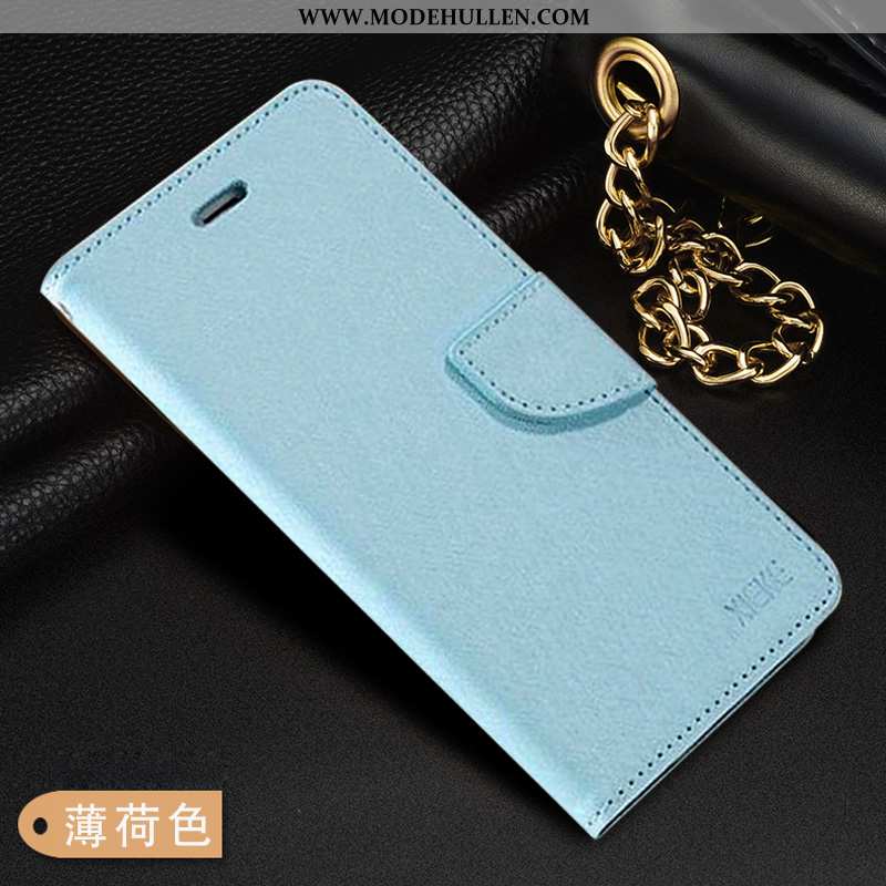 Hülle Xiaomi Mi Max 3 Lederhülle Weiche Mini Schutz Blau Case