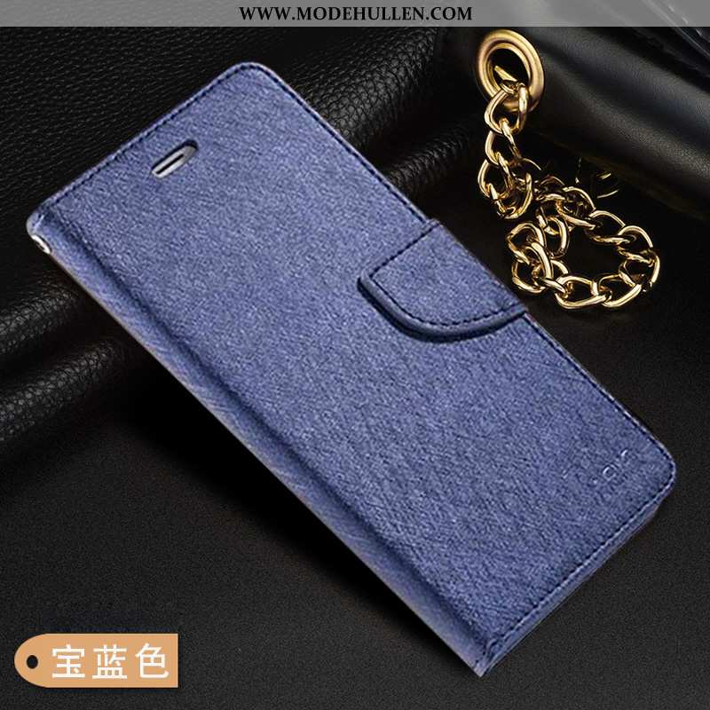 Hülle Xiaomi Mi Max 3 Lederhülle Weiche Mini Schutz Blau Case