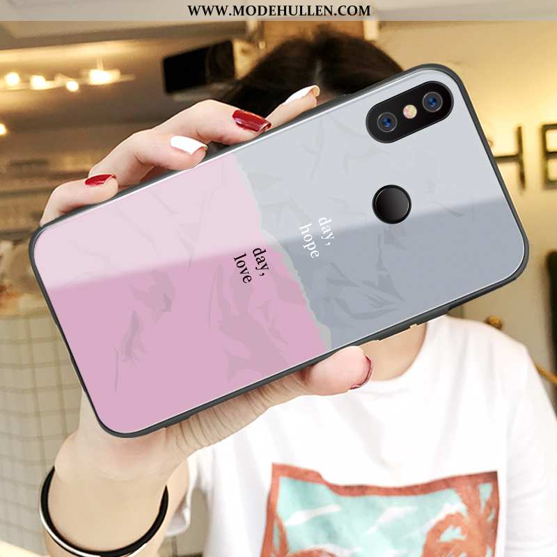 Hülle Xiaomi Mi Max 3 Persönlichkeit Karikatur Trend Rosa Liebhaber Netto Rot