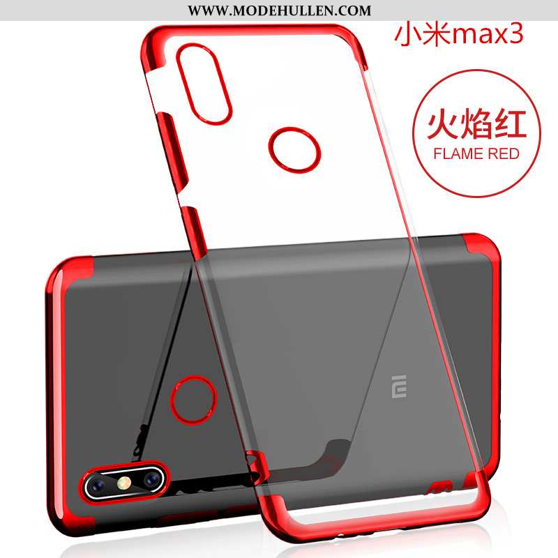 Hülle Xiaomi Mi Max 3 Persönlichkeit Kreativ Schutz Case Transparent Silikon Super Rosa