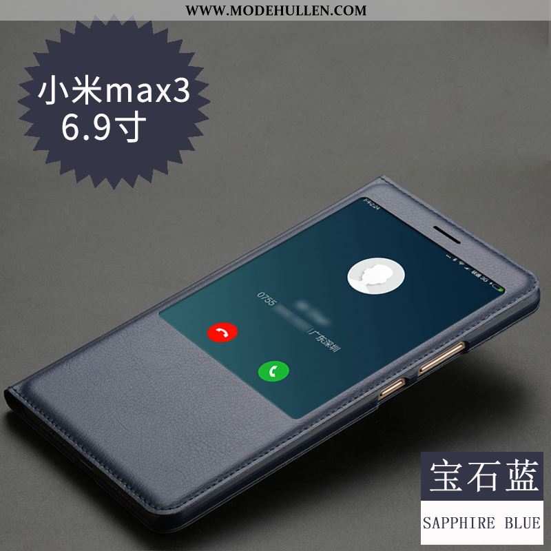 Hülle Xiaomi Mi Max 3 Schutz Lederhülle Mini Folio Rosa Case Schlafsaal
