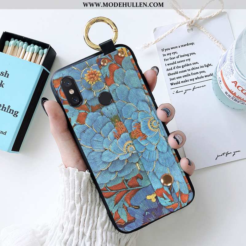 Hülle Xiaomi Mi Max 3 Trend Weiche Einfassung Handy Mini Chinesische Art Nubuck Grün