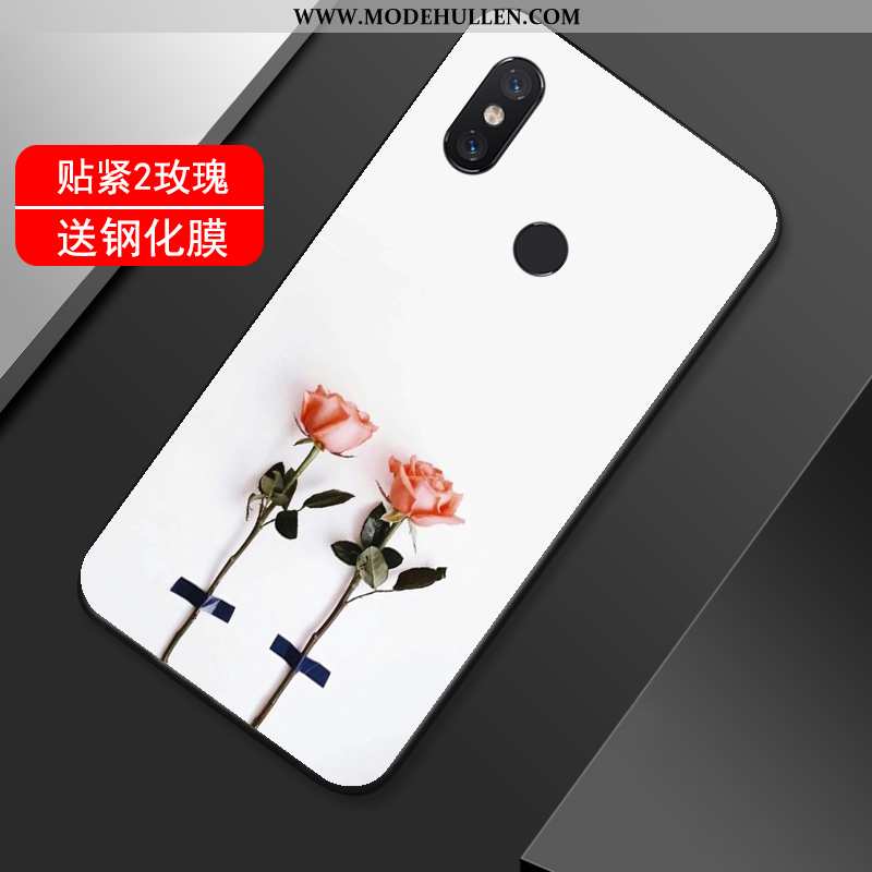 Hülle Xiaomi Mi Max 3 Trend Weiche Schwarz Rose Schutz Liebhaber