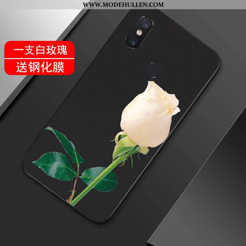 Hülle Xiaomi Mi Max 3 Trend Weiche Schwarz Rose Schutz Liebhaber