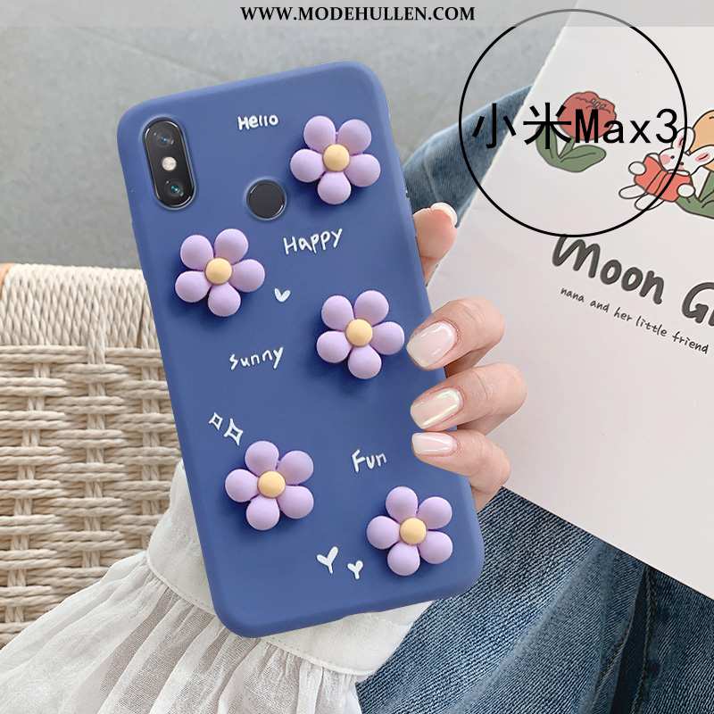 Hülle Xiaomi Mi Max 3 Weiche Silikon Mini Case Anti-sturz Blau