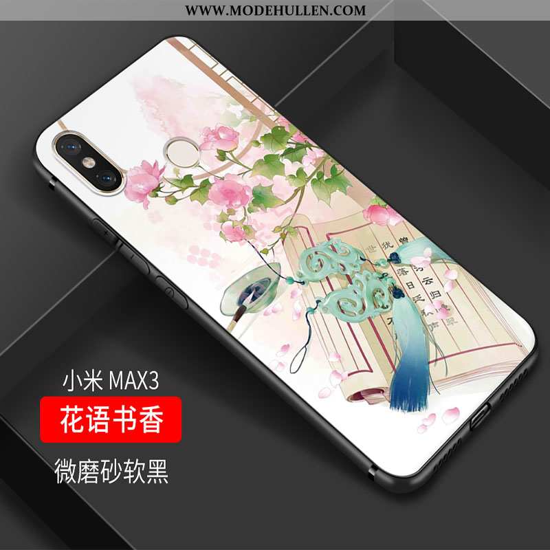 Hülle Xiaomi Mi Max 3 Weiche Silikon Mini Einfassung Retro Chinesische Art Persönlichkeit Rosa