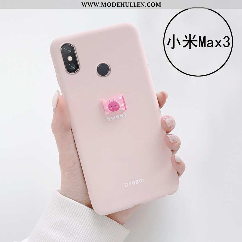 Hülle Xiaomi Mi Max 3 Weiche Silikon Süßigkeiten Case Netto Rot Frisch Rosa