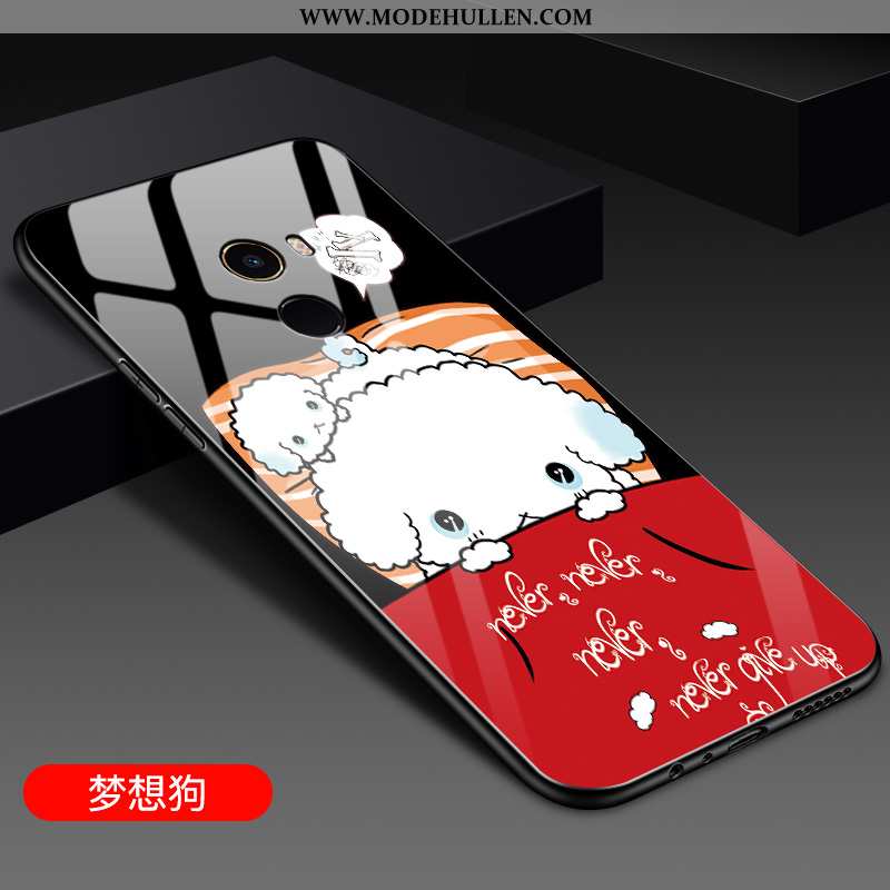 Hülle Xiaomi Mi Mix 2 Glas Persönlichkeit Einfassung Weiche Schwarz Mini Karikatur
