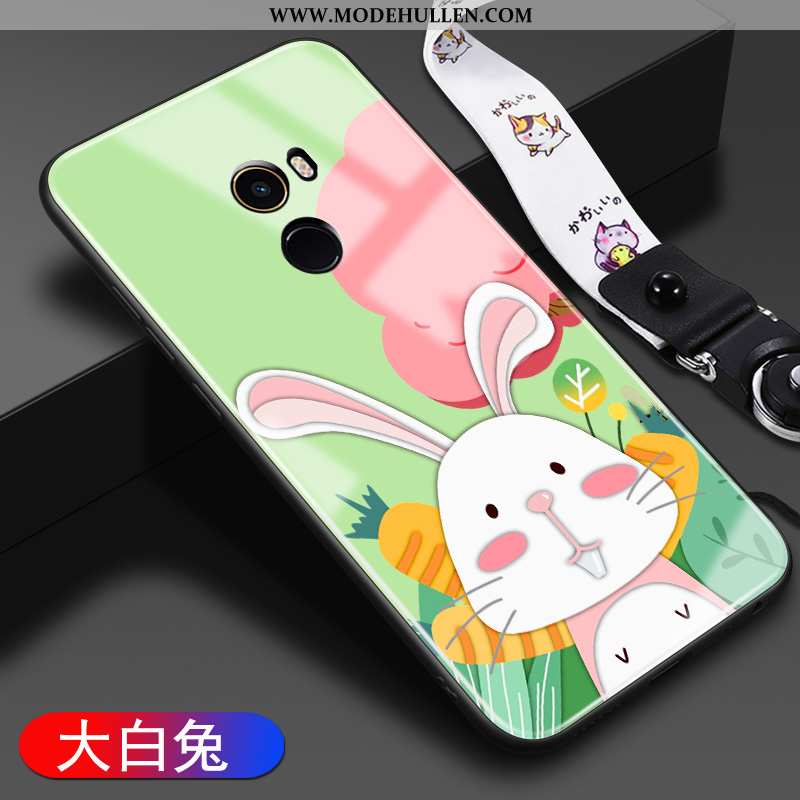 Hülle Xiaomi Mi Mix 2 Karikatur Nette Schutz Mini Liebhaber Grün