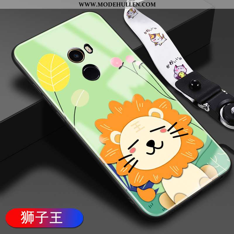 Hülle Xiaomi Mi Mix 2 Karikatur Nette Schutz Mini Liebhaber Grün