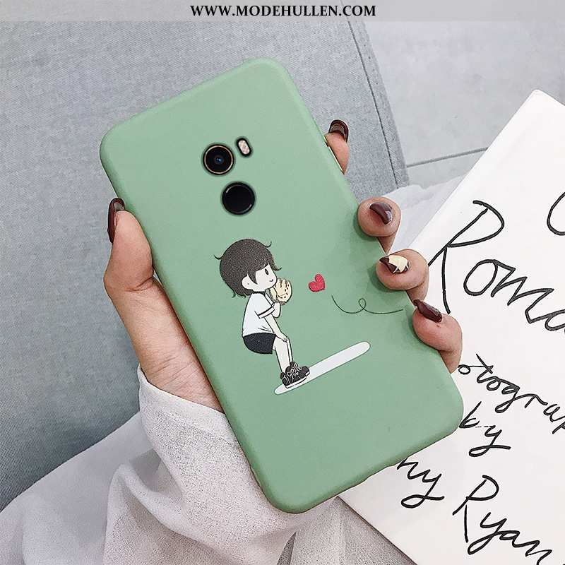 Hülle Xiaomi Mi Mix 2 Silikon Weiche Grün Alles Inklusive Anti-sturz Handy
