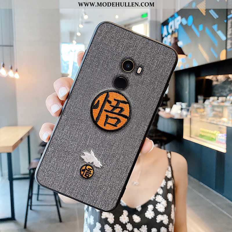 Hülle Xiaomi Mi Mix 2 Stickerei Kreativ Mini Dünne Super Hintere Abdeckung Einfach Grün