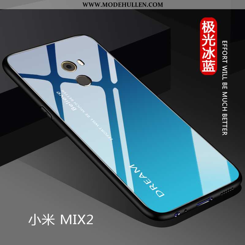 Hülle Xiaomi Mi Mix 2 Super Weiche Schutz Blau Kreativ Case Dünne