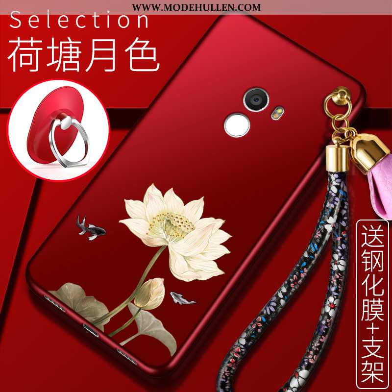 Hülle Xiaomi Mi Mix 2 Weiche Dünne Trend Mini Einfassung Rot Rote