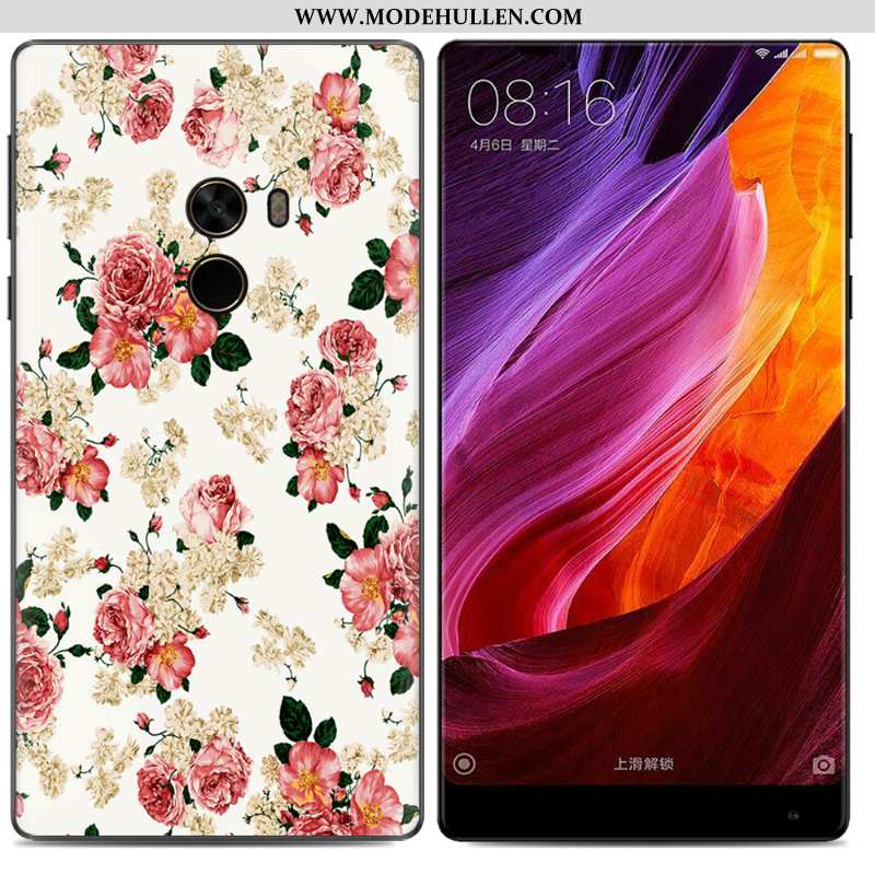 Hülle Xiaomi Mi Mix 2 Weiche Kreativ Ölgemälde Handy Gelb Case Trend Gelbe