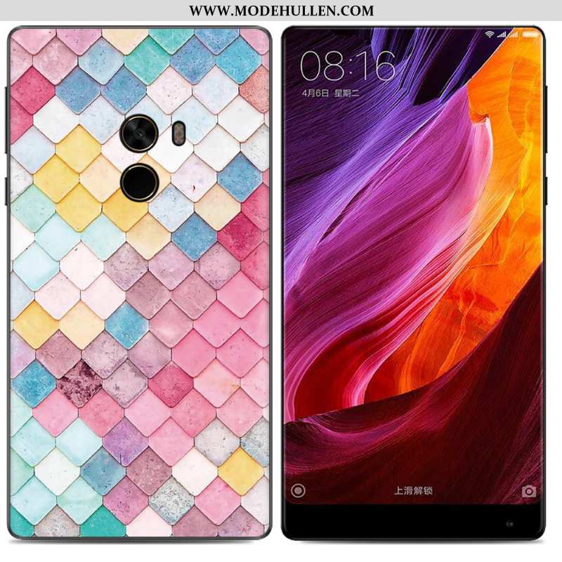 Hülle Xiaomi Mi Mix 2 Weiche Kreativ Ölgemälde Handy Gelb Case Trend Gelbe