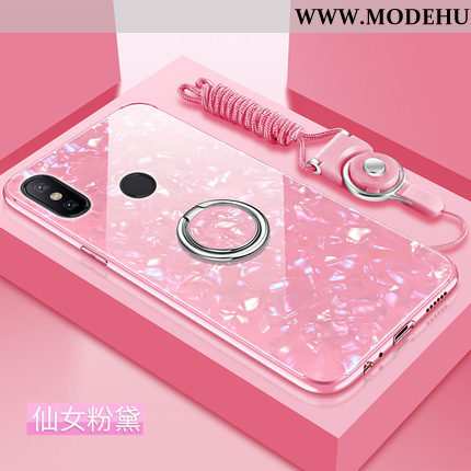 Hülle Xiaomi Mi Mix 2s Hängende Verzierungen Trend Schwer Case Handy Glas Rosa