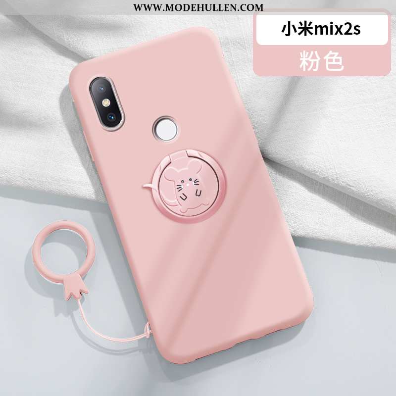 Hülle Xiaomi Mi Mix 2s Kreativ Nette Liebhaber Handy An Bord Weiche Magnetismus Dunkelblau