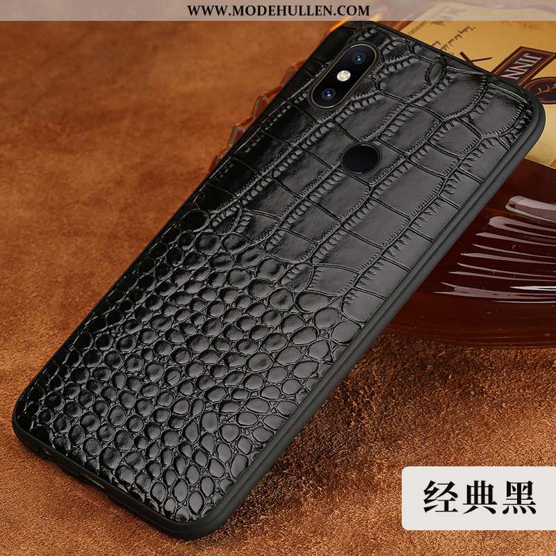 Hülle Xiaomi Mi Mix 2s Leder Muster Trend Alles Inklusive Case Qualität Krokodilmuster Braun