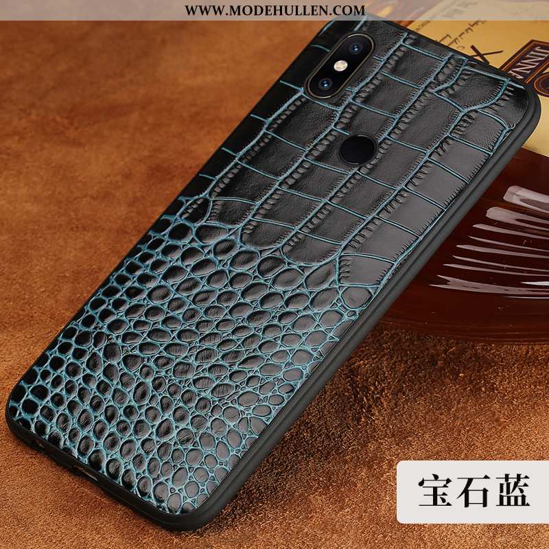 Hülle Xiaomi Mi Mix 2s Leder Muster Trend Alles Inklusive Case Qualität Krokodilmuster Braun