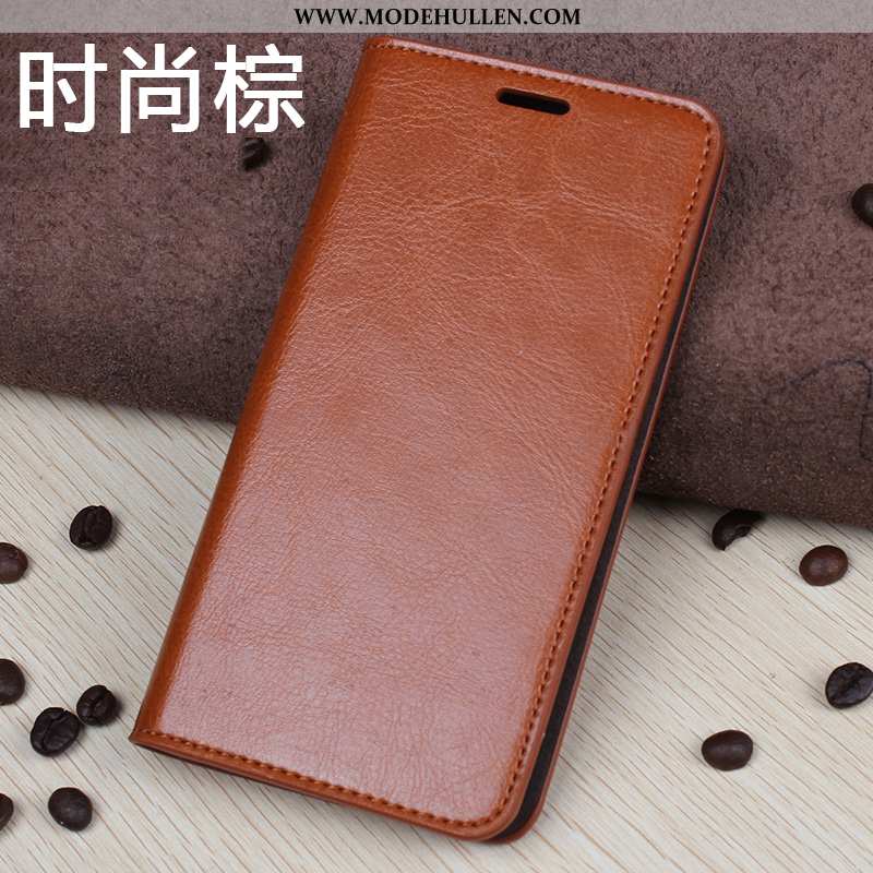 Hülle Xiaomi Mi Mix 2s Lederhülle Echt Leder Mini Anti-sturz Folio Alles Inklusive Schwarz