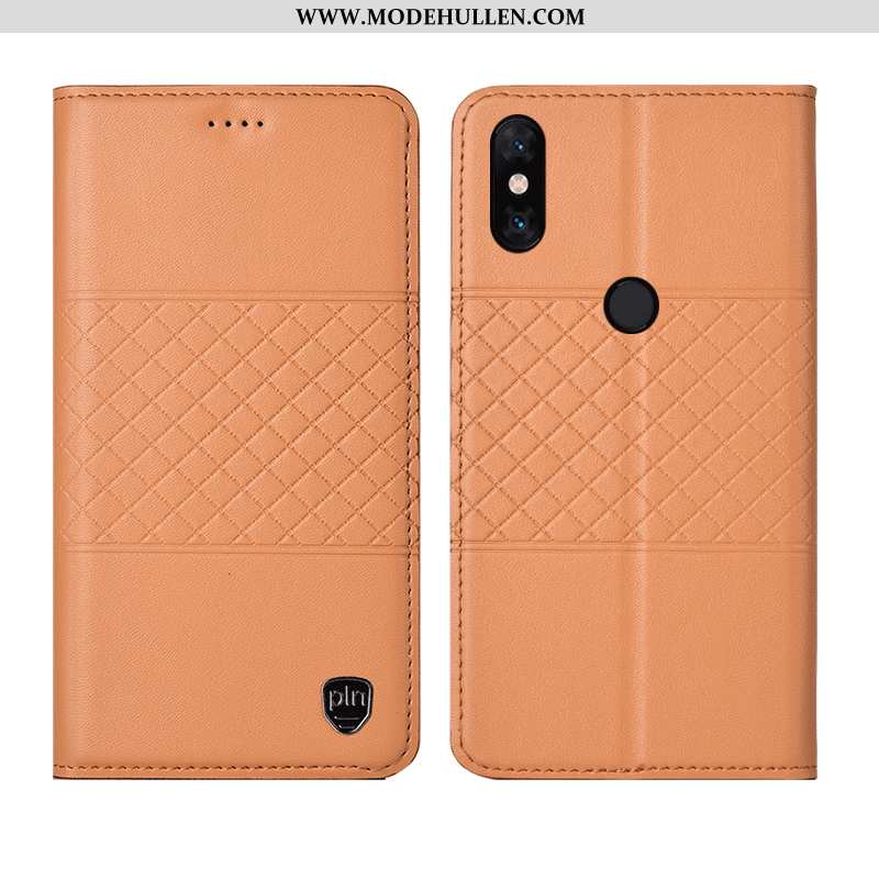 Hülle Xiaomi Mi Mix 2s Lederhülle Schutz Anti-sturz Mini Folio Handy Braun