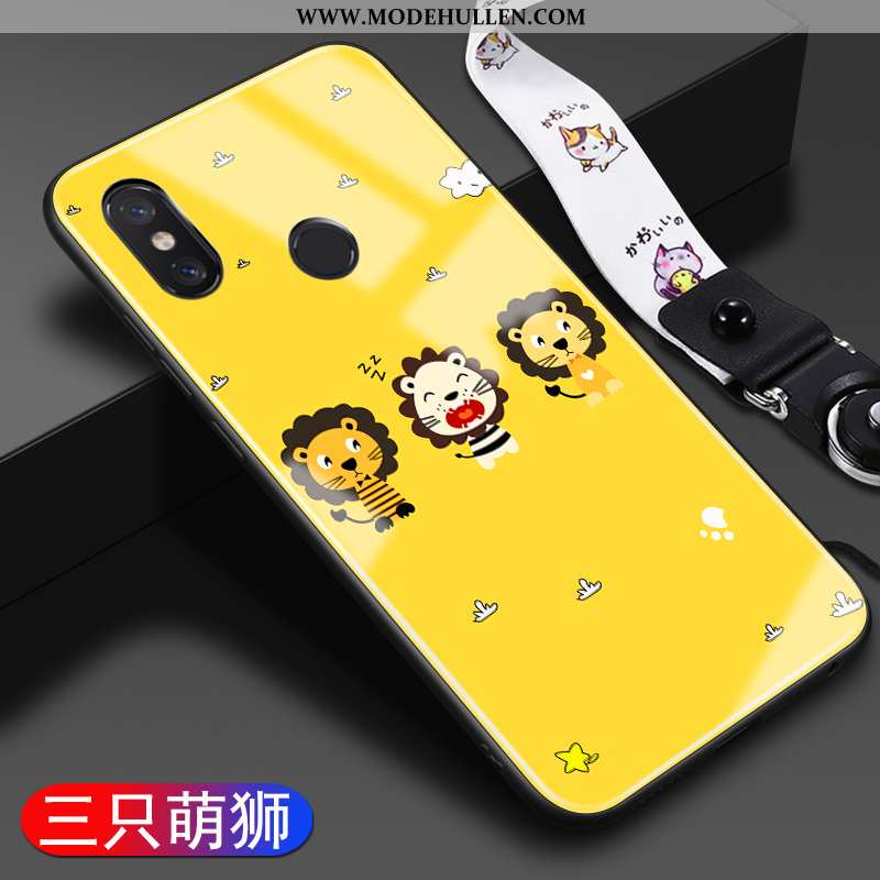 Hülle Xiaomi Mi Mix 2s Persönlichkeit Karikatur Anti-sturz Schutz Gelb Case Gelbe