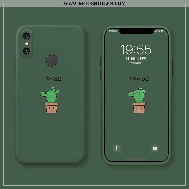 Hülle Xiaomi Mi Mix 3 Dünne Silikon Nette Frisch Weiche Handy Alles Inklusive Grün