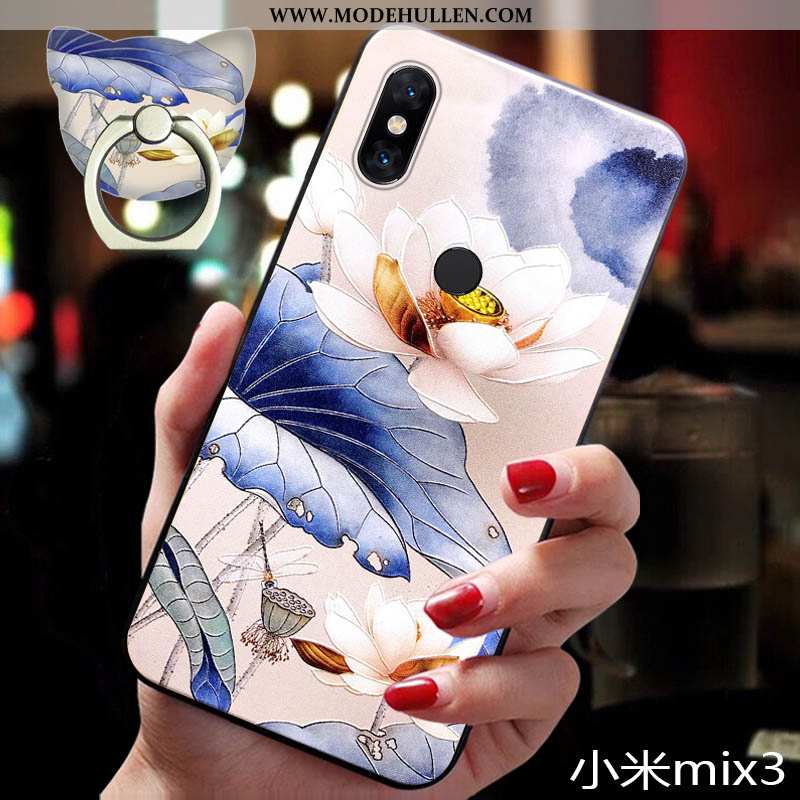 Hülle Xiaomi Mi Mix 3 Hängender Hals Trend Mini Super Hängende Verzierungen Weiche Neu Blau