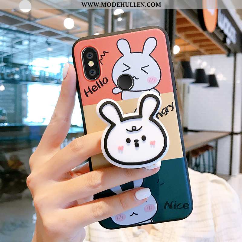 Hülle Xiaomi Mi Mix 3 Kreativ Karikatur Nette Silikon Rosa Netto Rot