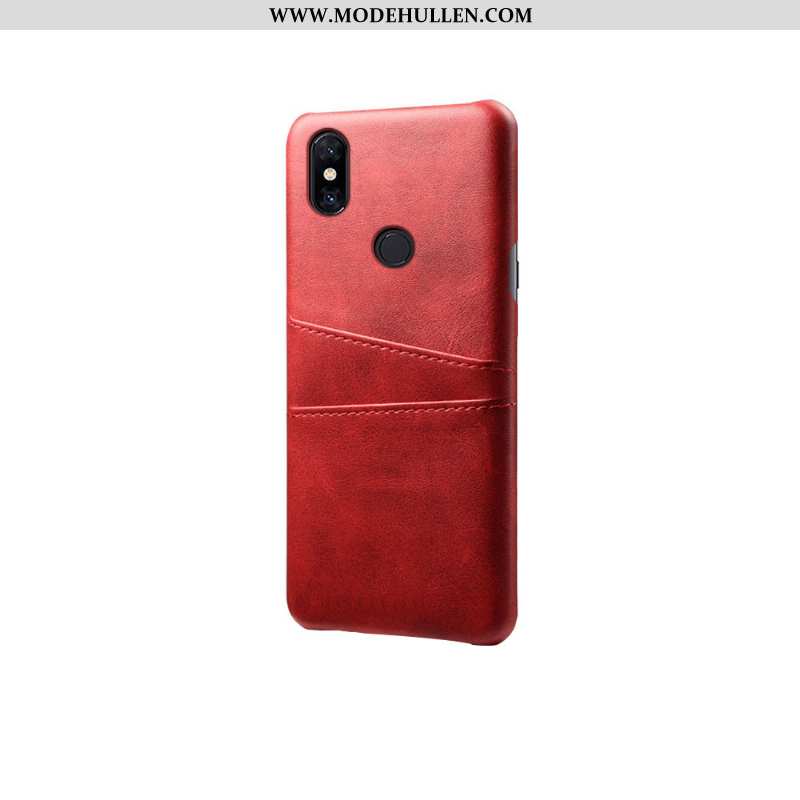 Hülle Xiaomi Mi Mix 3 Lederhülle Leder Qualität Mini Karte Case Gelbe