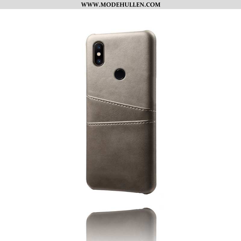 Hülle Xiaomi Mi Mix 3 Lederhülle Leder Qualität Mini Karte Case Gelbe