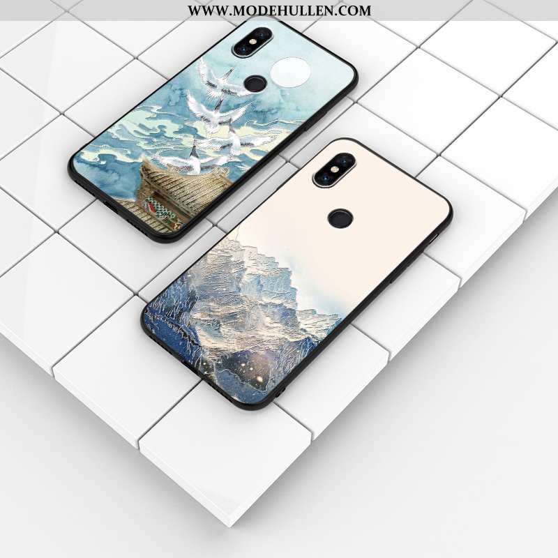 Hülle Xiaomi Mi Mix 3 Persönlichkeit Prägung Trend Weiche Alles Inklusive Angepasst Blau