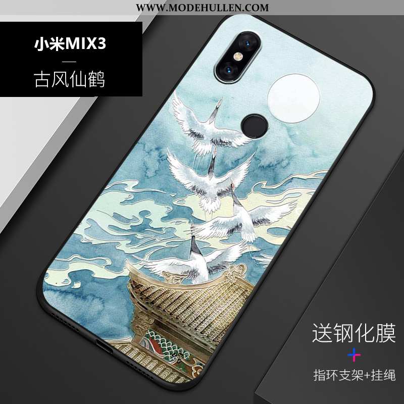 Hülle Xiaomi Mi Mix 3 Persönlichkeit Prägung Trend Weiche Alles Inklusive Angepasst Blau