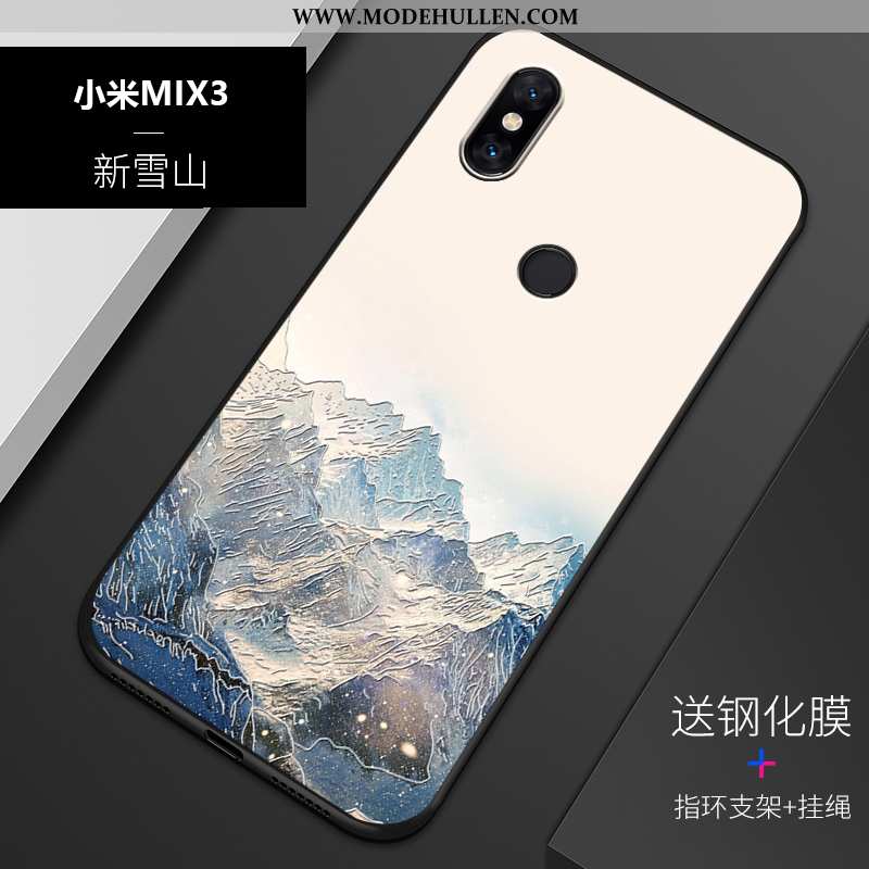 Hülle Xiaomi Mi Mix 3 Persönlichkeit Prägung Trend Weiche Alles Inklusive Angepasst Blau