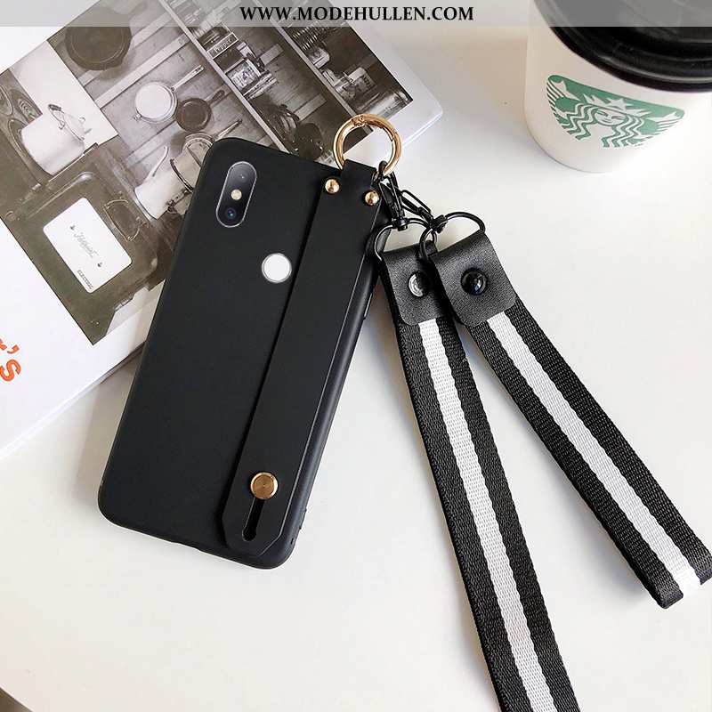 Hülle Xiaomi Mi Mix 3 Schutz Nubuck Mini Silikon Einfach Einfassung Schwarz