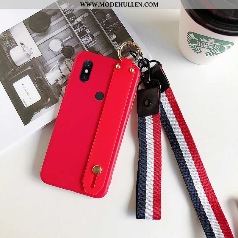 Hülle Xiaomi Mi Mix 3 Schutz Nubuck Mini Silikon Einfach Einfassung Schwarz