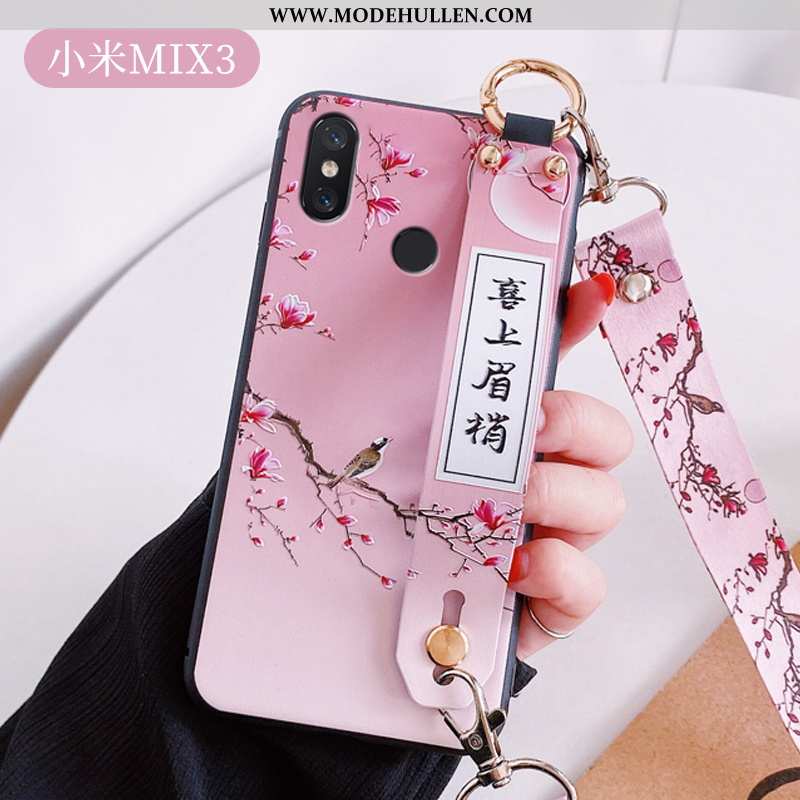 Hülle Xiaomi Mi Mix 3 Silikon Schutz Handy Case Kreativ Prägung Anti-sturz Weiße